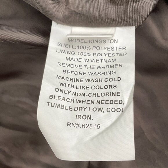 Savile Row London Coat Men Medium 42‎ Brown Kingston Trench Rain Belt Warmer VTG - Picture 10 of 16